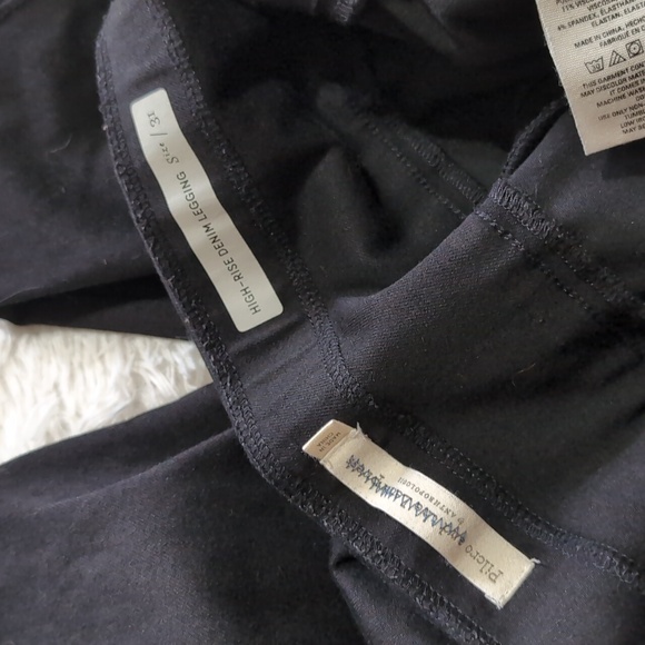 🔴BLACK FRIDAY SALE!Anthropologie Pilcro Black High-Rise Denim Ankle Zip Legging - Picture 11 of 16